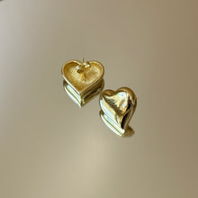 Load image into Gallery viewer, Heart of Gold Studs
