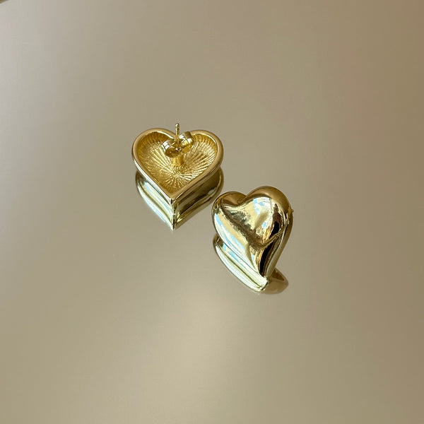 Heart of Gold Studs