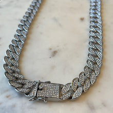 Load image into Gallery viewer, Icy Cuban Chrome Necklace
