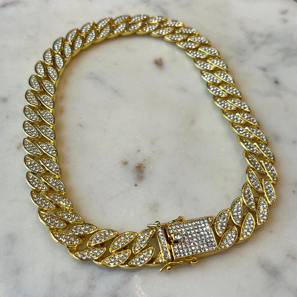 Gold Icy Cuban Necklace