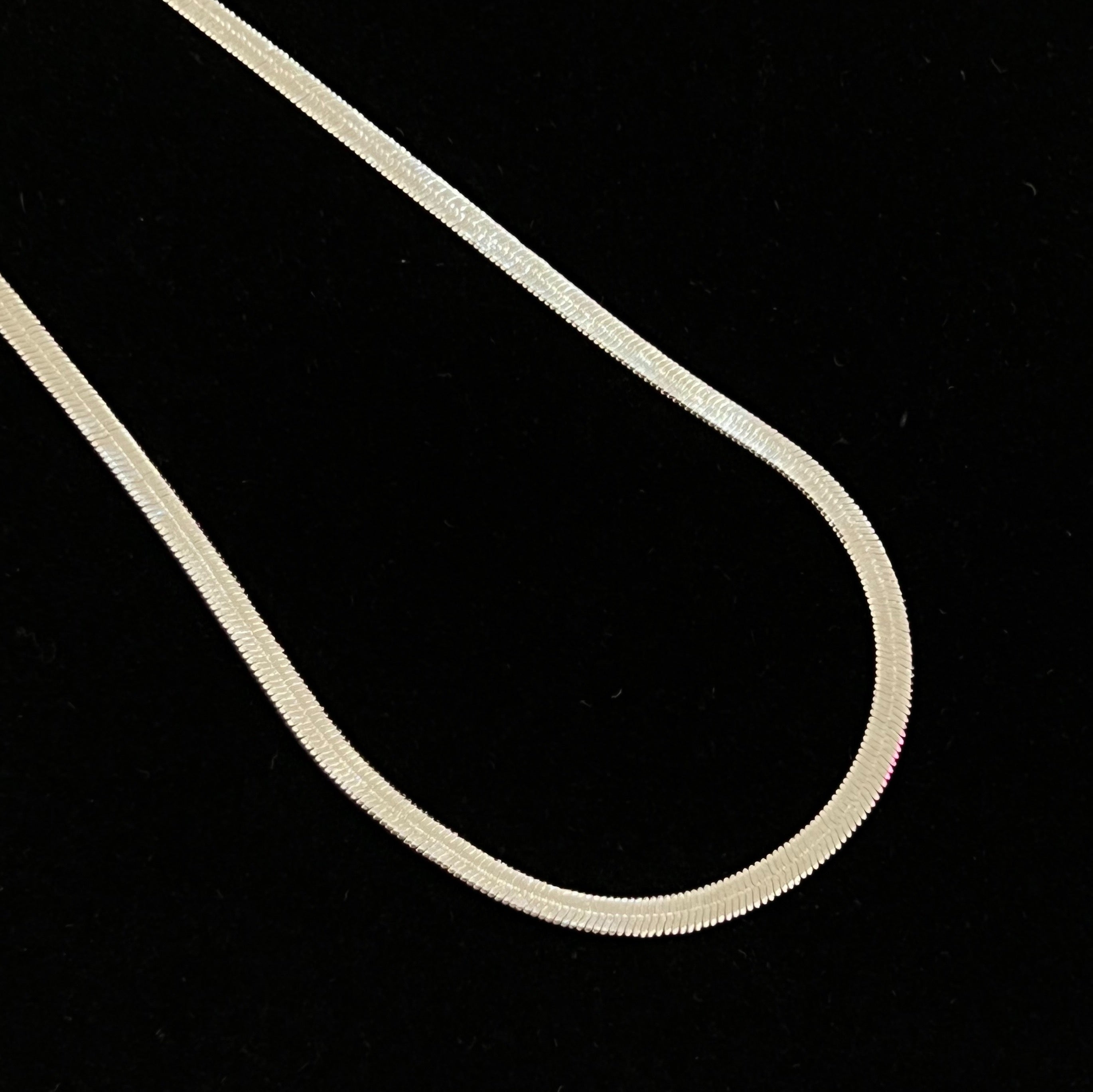 Sterling Silver Herringbone Necklace – Ocean Creations