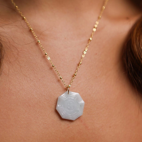 Jade Eight Trigrams Necklace