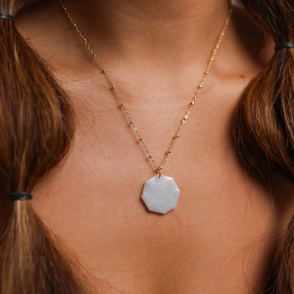 Jade Eight Trigrams Necklace