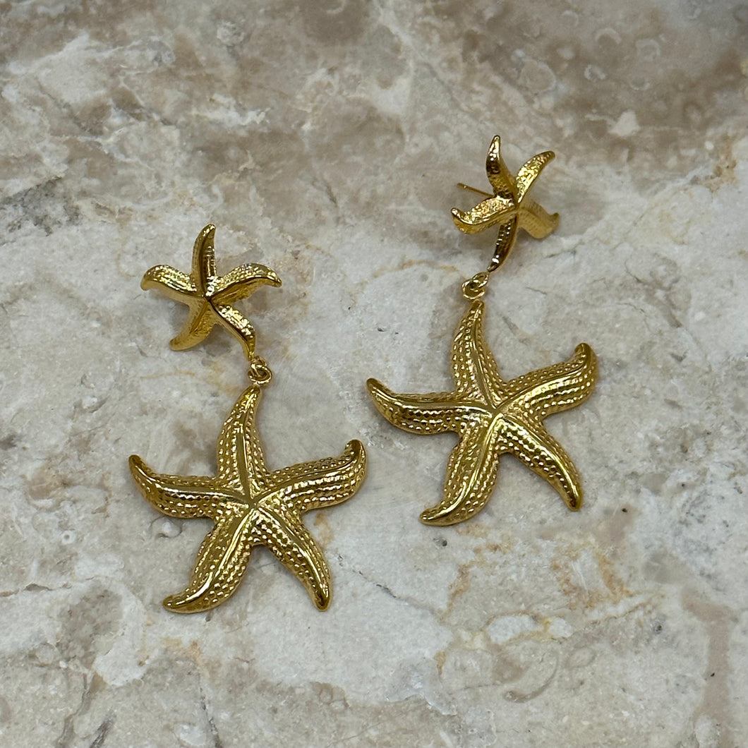 Sea Star Dangle Studs