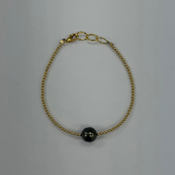 Single Pearl Small Beaded Bracelet
