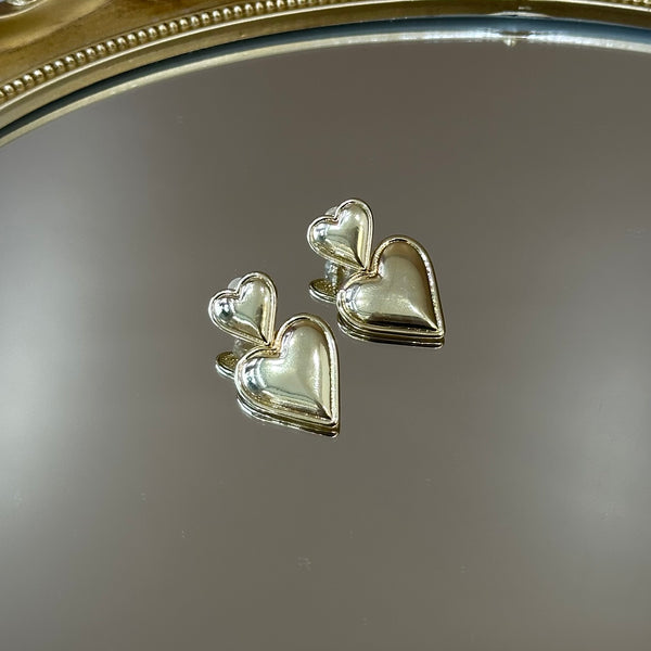 Double Heart Earrings