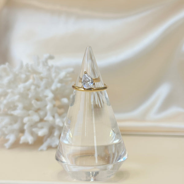 Gold Teardrop Ring