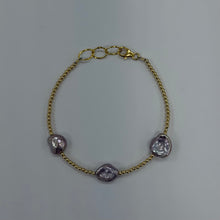 Load image into Gallery viewer, Trio Pearl Small Beaded Bracelet
