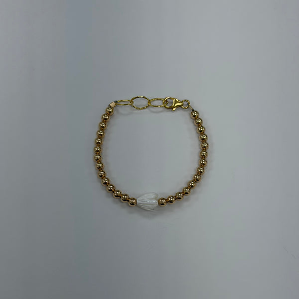 Mini Keiki Pikake Beaded Bracelet/ Anklet