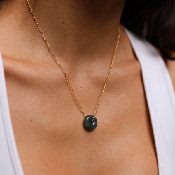 Jade Donut Necklace