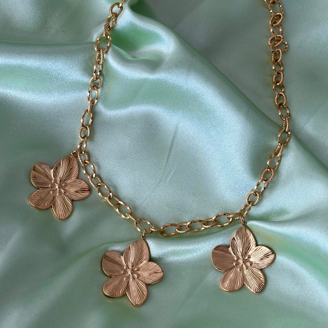 Trio Bloom Necklace
