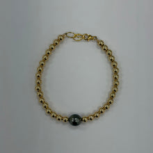 Load image into Gallery viewer, Single Tahitian Pearl Beaded Bracelet
