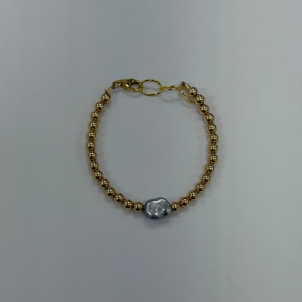 Mini Keiki Keshi Beaded Bracelet/ Anklet