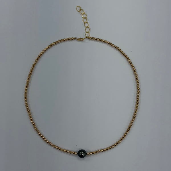Tahitian Pearl Beaded Necklace