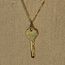 Load image into Gallery viewer, Engraved Key Necklace
