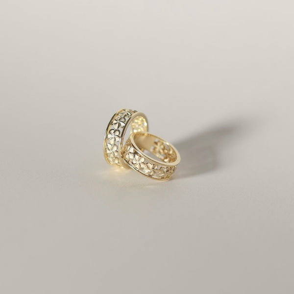 Plumeria Band Ring