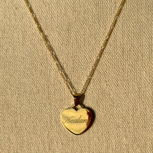 Load image into Gallery viewer, Engraved Heart Necklace
