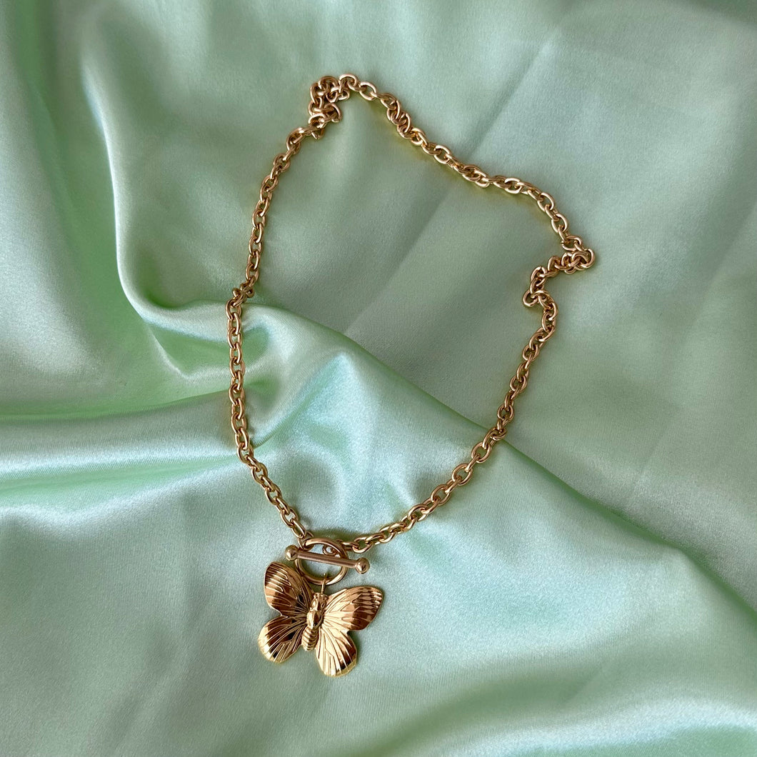 Butterfly Toggle Necklace