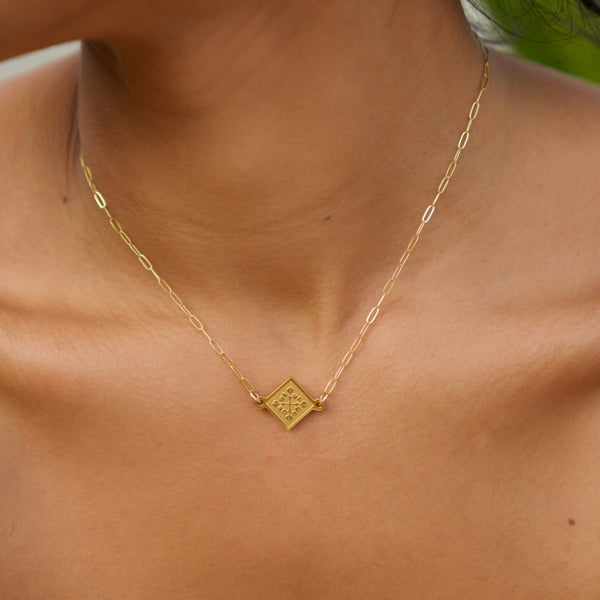 Mini Quilt Connector Necklace