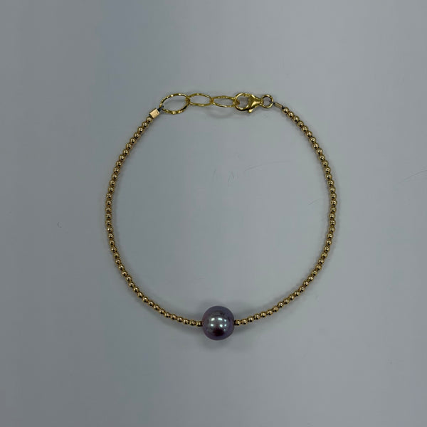 Single Pearl Small Beaded Bracelet