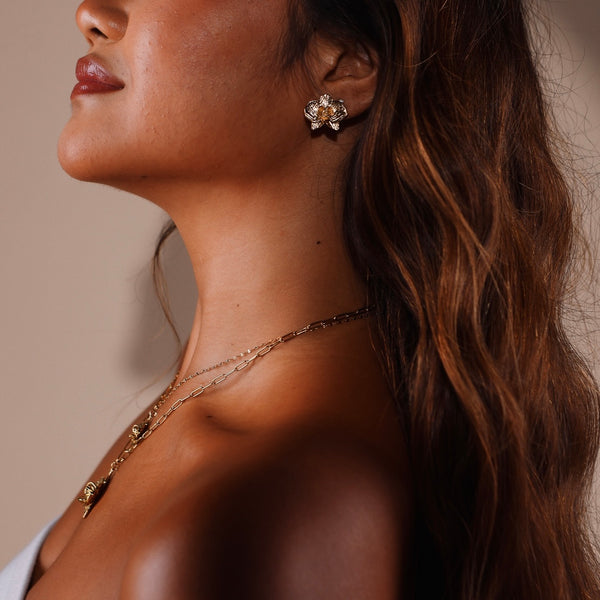 Orchid Studs