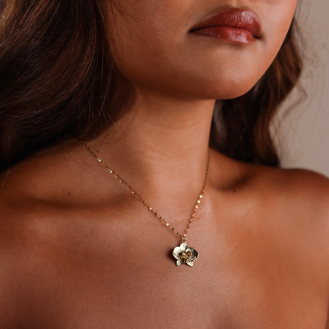 Mini Orchid Necklace