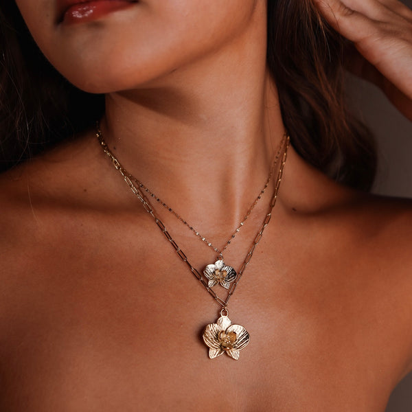 Mini Orchid Necklace