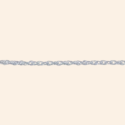 Base Silver Mini Bubble Rope Chain