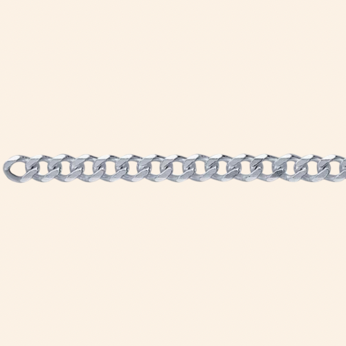 Base Silver Curb Chain