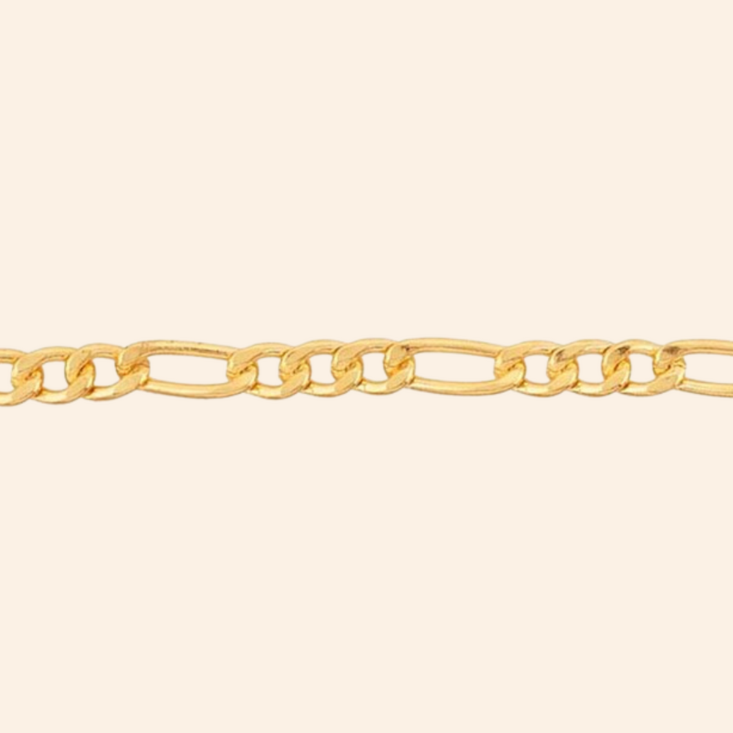 Base Regular Figaro Gold Chain