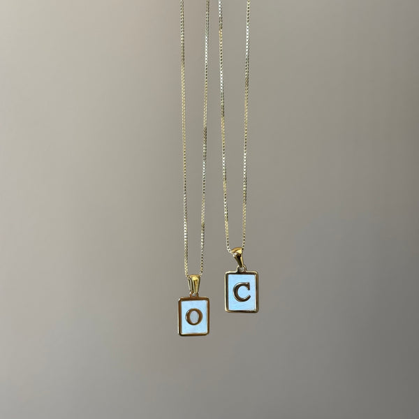 Creamy Initial Necklace