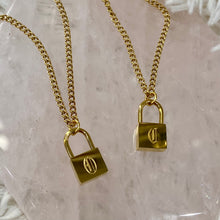 Load image into Gallery viewer, Initial Lock Necklace
