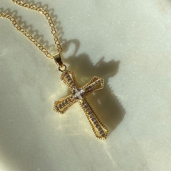 Avery Cross Necklace