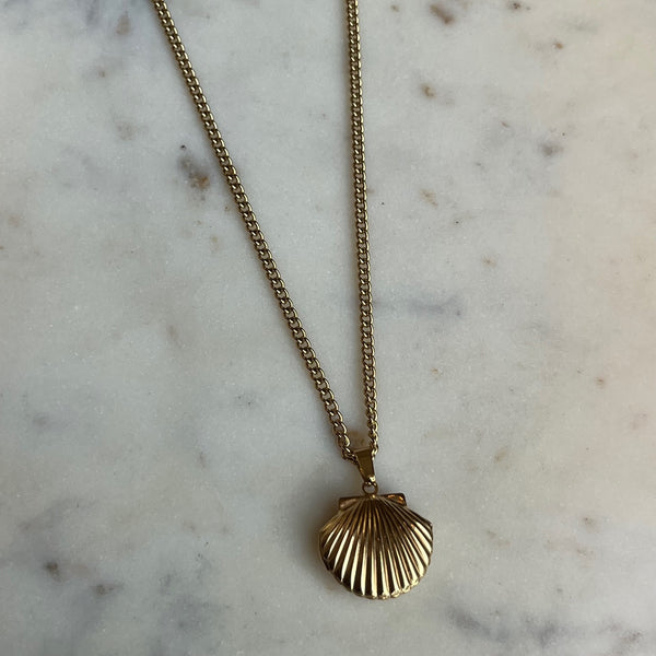 Shell Locket Necklace