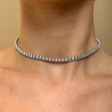 Load image into Gallery viewer, Top Tier Chrome Tennis Choker

