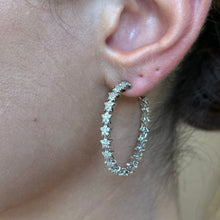 Load image into Gallery viewer, Icy Star Girl CZ Hoops
