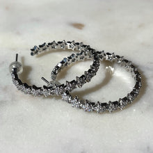 Load image into Gallery viewer, Icy Star Girl CZ Hoops
