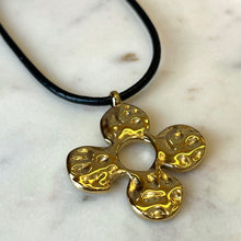 Load image into Gallery viewer, Clover &amp; Leather Necklace
