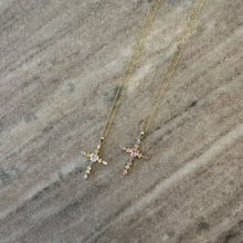 Load image into Gallery viewer, Heart Cross Necklace

