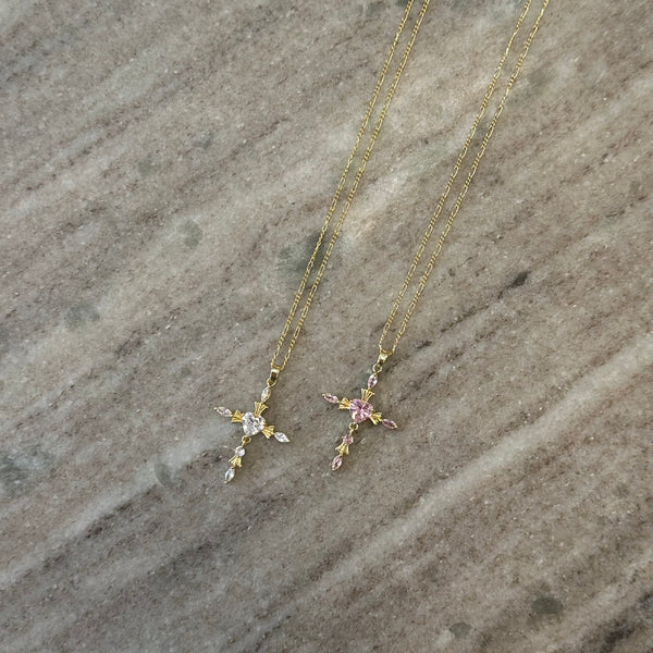 Heart Cross Necklace