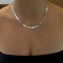 Load image into Gallery viewer, Sterling Silver Herringbone Necklace
