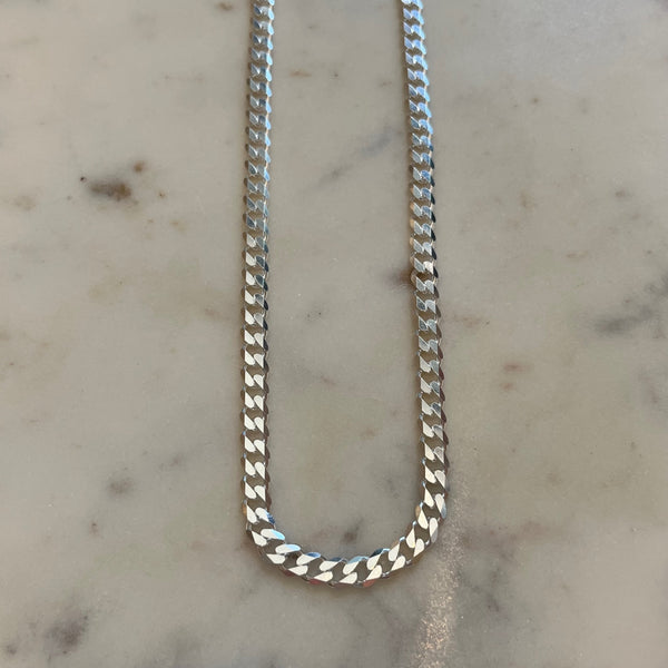 Small Chrome Curb Chain
