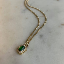Load image into Gallery viewer, Emerald Pendant Necklace
