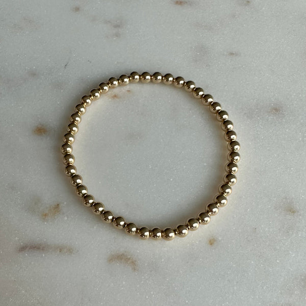 Gold Bead Bracelet