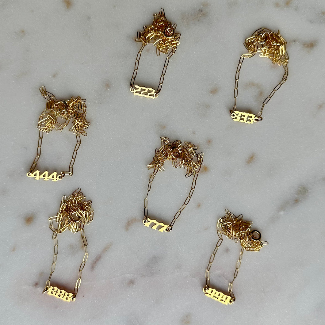 BB Angel Number Necklace