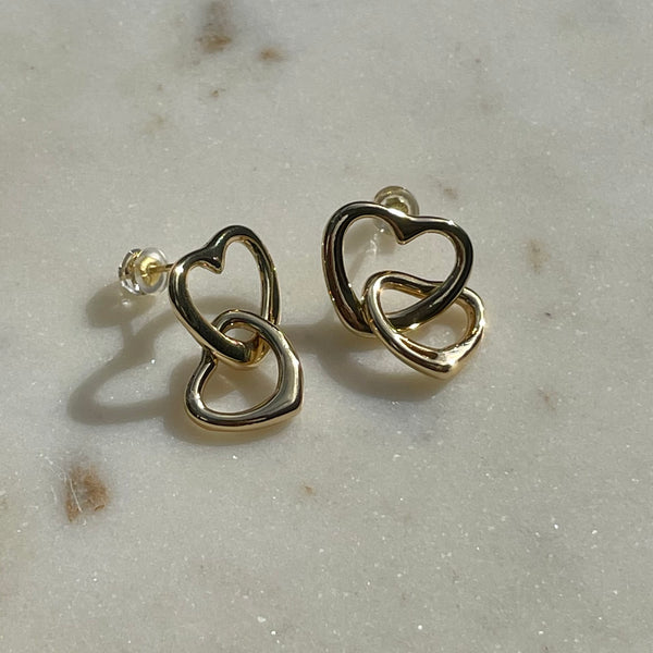Mini Heart Lock Earrings