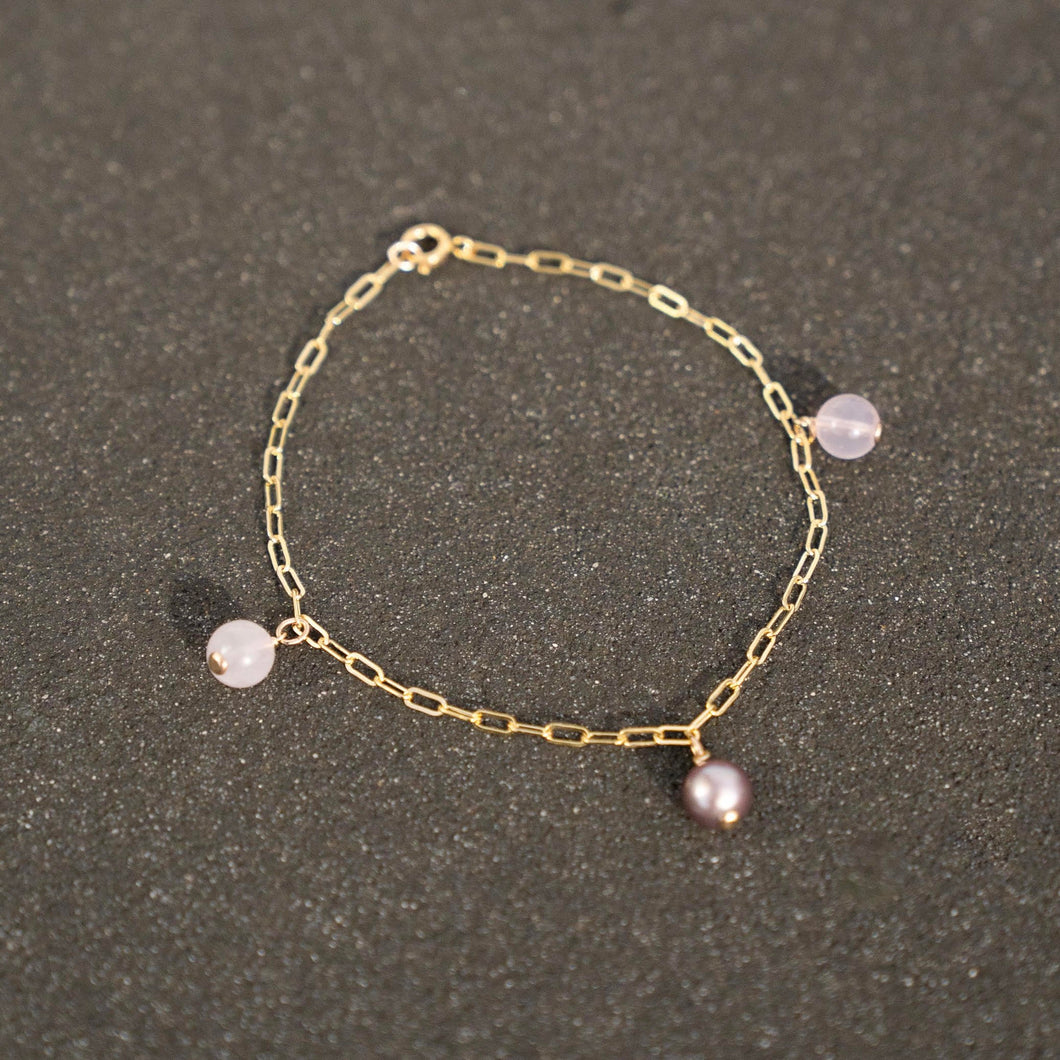 Pretty in Pink Anklet